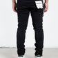 Midnight Black Non-Distressed Skinny Denim Jeans (MB-001)