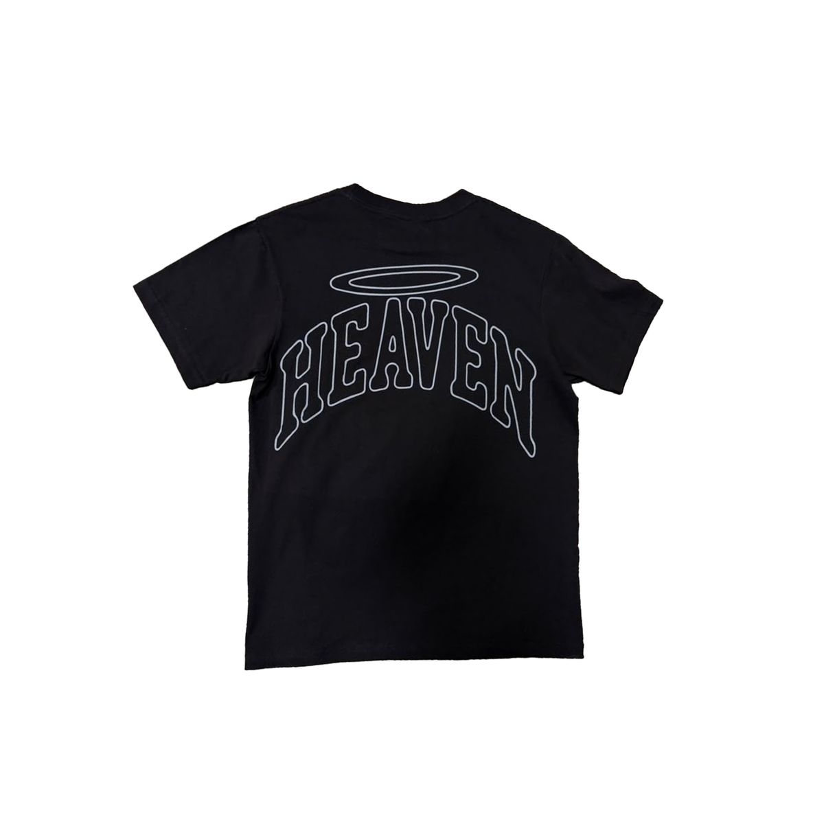 Heaven Virgen De Guadalupe/Arc Logo Tee  - Black/Cream