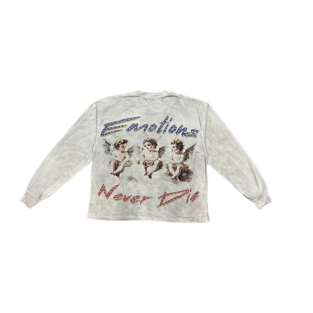 Mixed Emotion "Triplets" White Long Sleeve