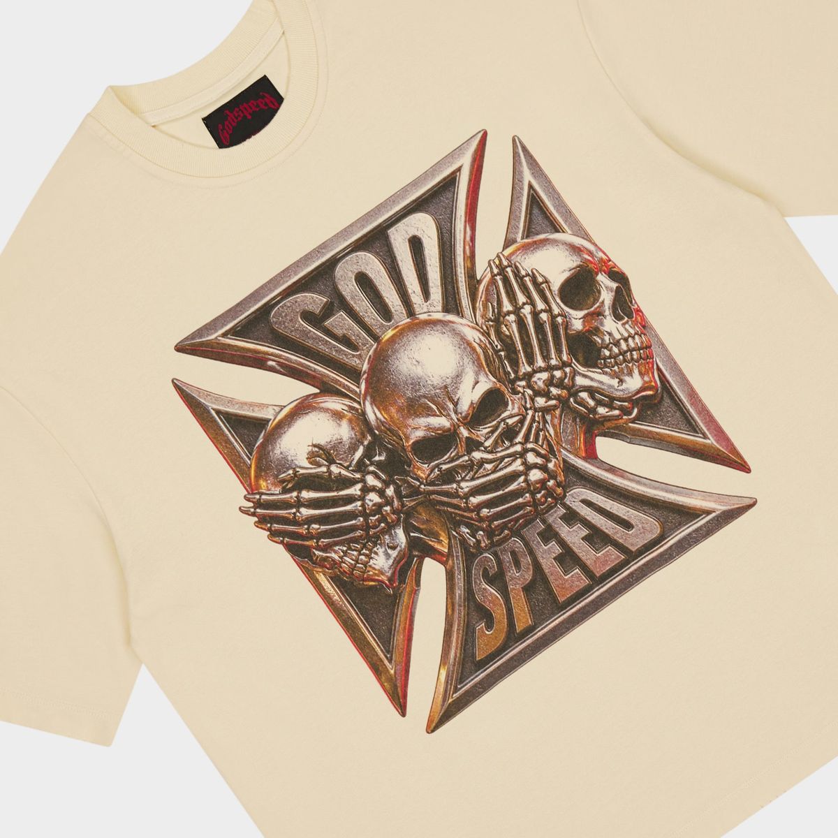 Godspeed Omerta T-Shirt - Bone
