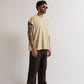 Rear view highlighting the simplicity and clean lines of the PURE Monclair Horses Cream Sleeveless Tee