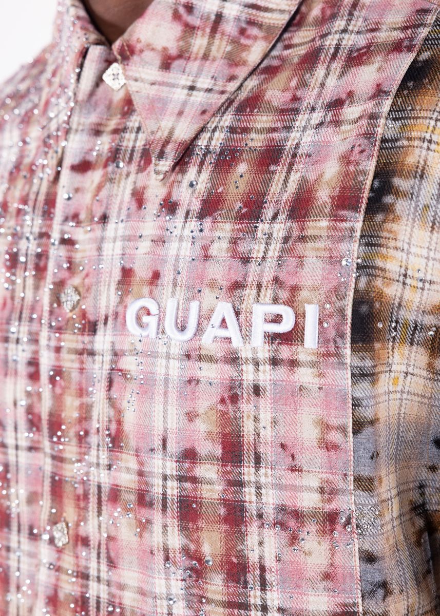 Guapi Eclipse Plaid Button Shirt