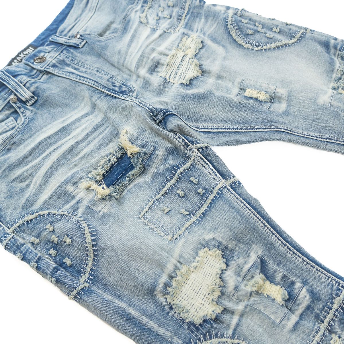 High-quality Makobi Mancini Light Wash Jeans for a trendy look