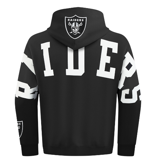 Black Pro Standard Las Vegas Raiders Wingspan Hoodie with bold team logo and iconic wings design