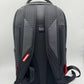 Large Sprayground Shark Central DLXSV backpack in midnight blue showcasing sturdy construction and functional dimensions
