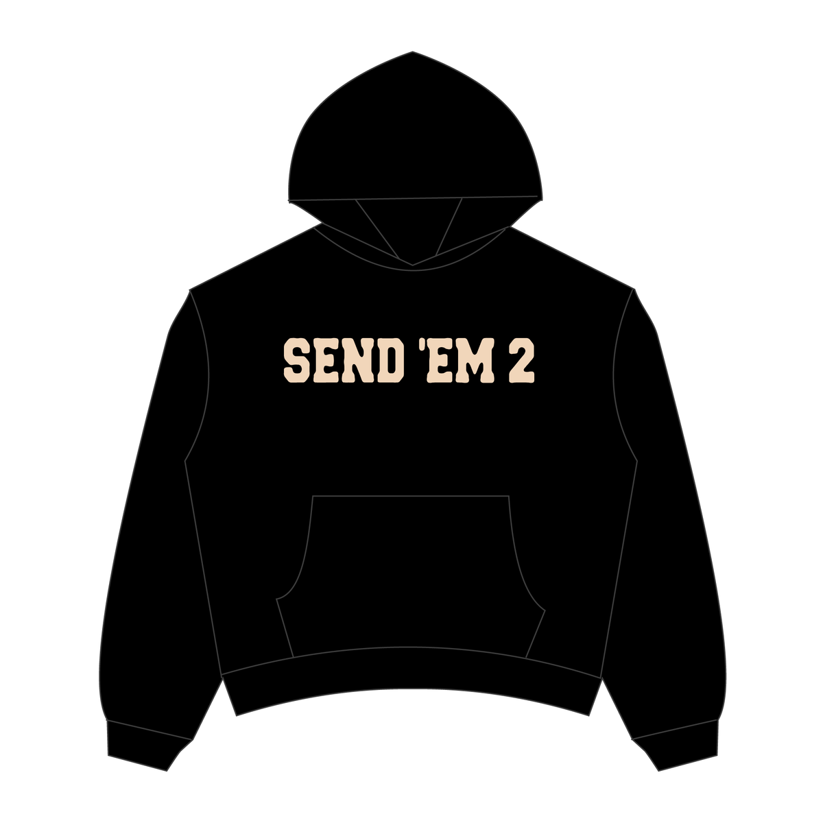 Heaven Arc Logo Hoodie - Black/Cream