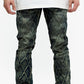 Vintage stacked denim jeans in a unique blue color from Valabasas