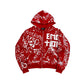 Mixed Emotion "Graffiti" Red Zip Up Hoodie