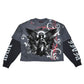 DK Grey long-sleeve shirt showcasing the Rare Peace RP End of Pax Americana Twofer graphic print for streetwear fashion