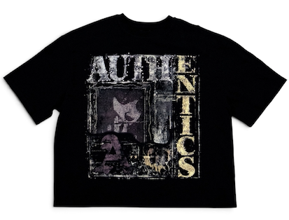 Authentics "Grunge" Tee - Washed Black