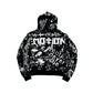 Mixed Emotion "Graffiti" Black Zip Up Hoodie