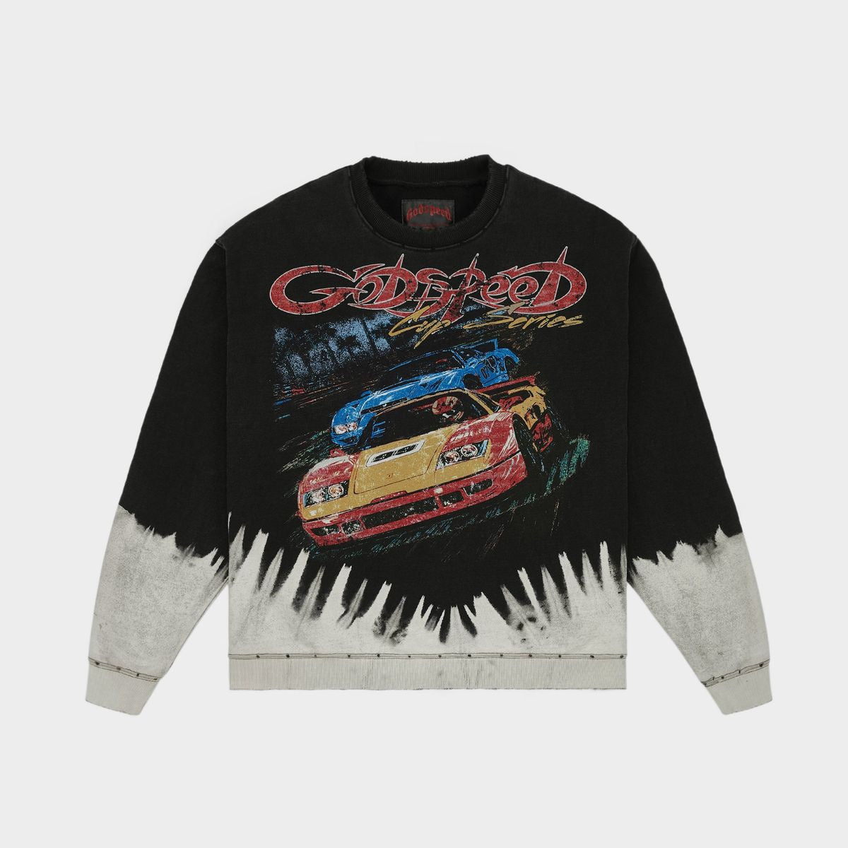 Godspeed F.T.W Crewneck - Black Bleached Wash