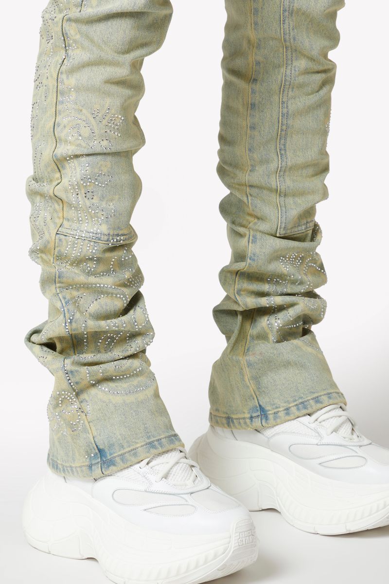 Guapi Vintage Paisley Denim Jeans