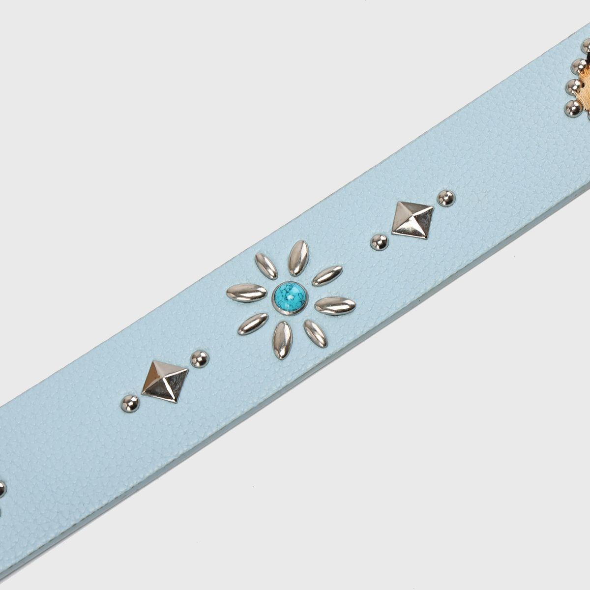 Homme + Femme "Passport" Belt - Baby Blue