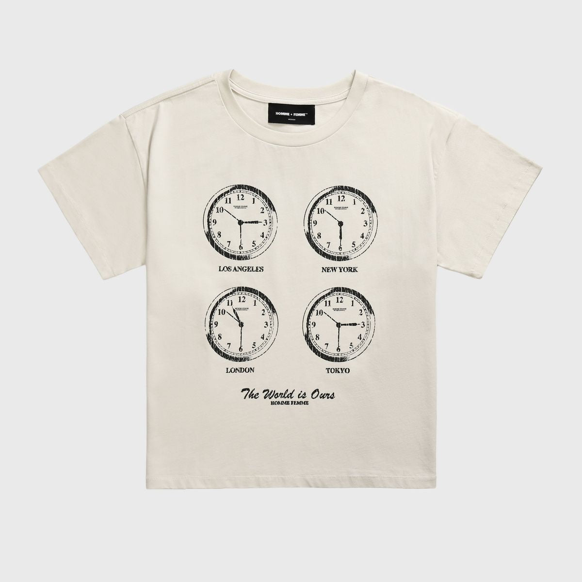 Homme + Femme "Jet Lag" Tee - White