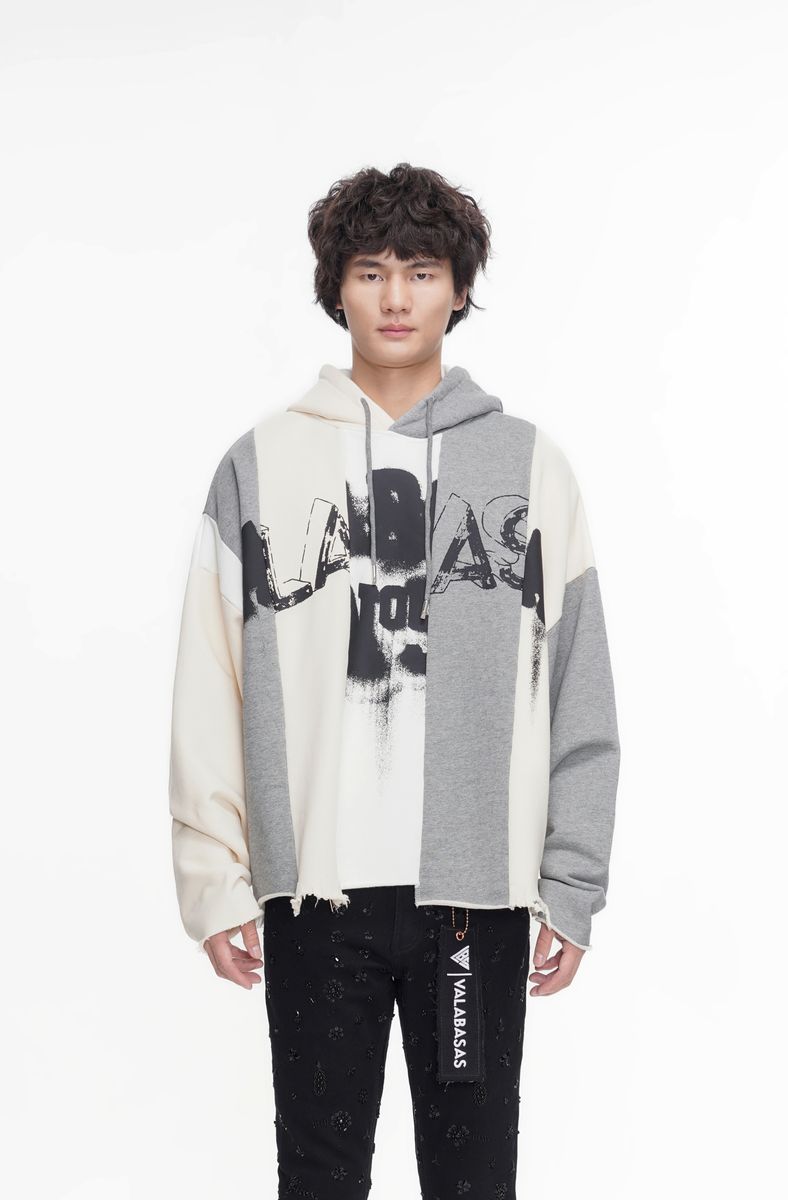 Valabasas "Slipped" Grey Pullover Hoodie