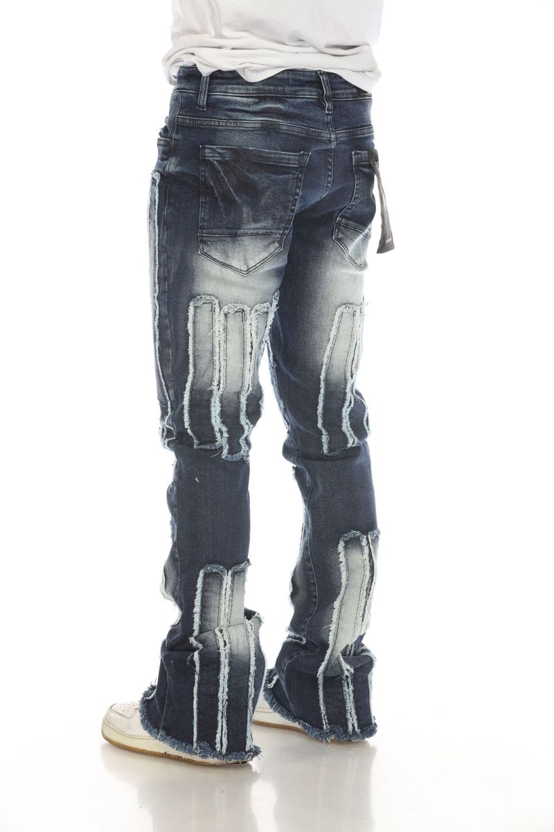 Versatile and trendy Stylo LS Blue Washed Stacked Flare Jeans for any occasion