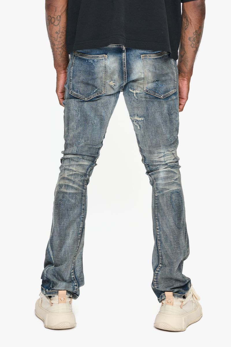 Valabasas "Hibit" Vintage Blue Stacked Denim Jeans