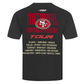 San Francisco 49ers City Tour 20 Tee in black featuring team logo and sleek design