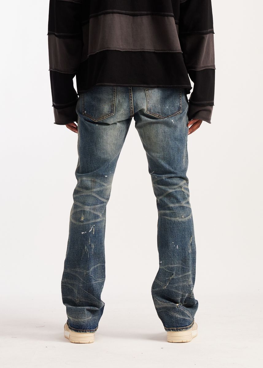 Embellish Vintage Washed Ric Flare Denim Jeans (EMB-S26-25)