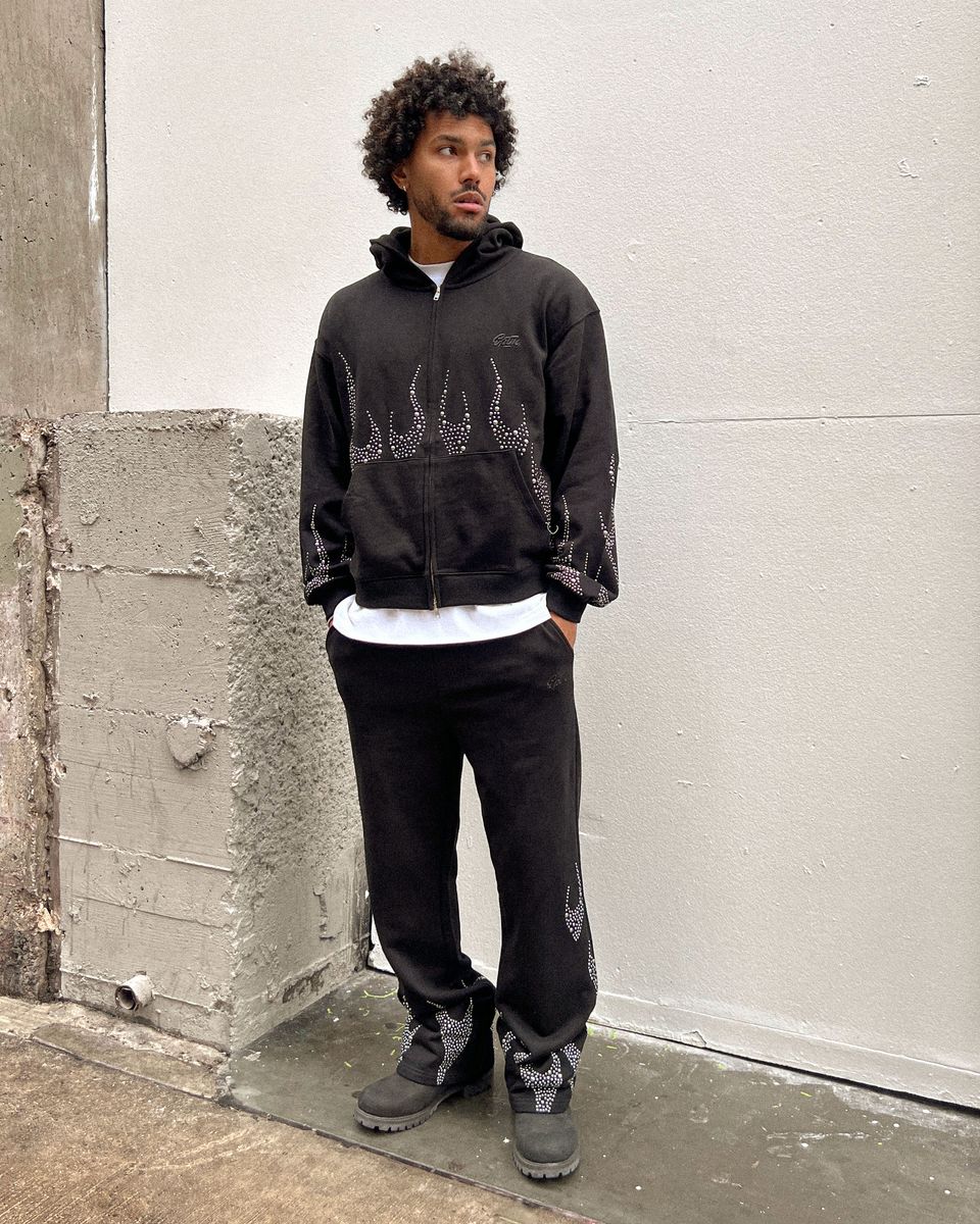 EPTM Metal Flame Zip Up Hoodie - Black (EP12463)