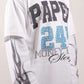 Paper Money "247" Rhinestones White Layered Long Sleeve