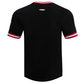 Side angle of the short-sleeve San Francisco 49ers vintage-inspired T-shirt displaying classic design