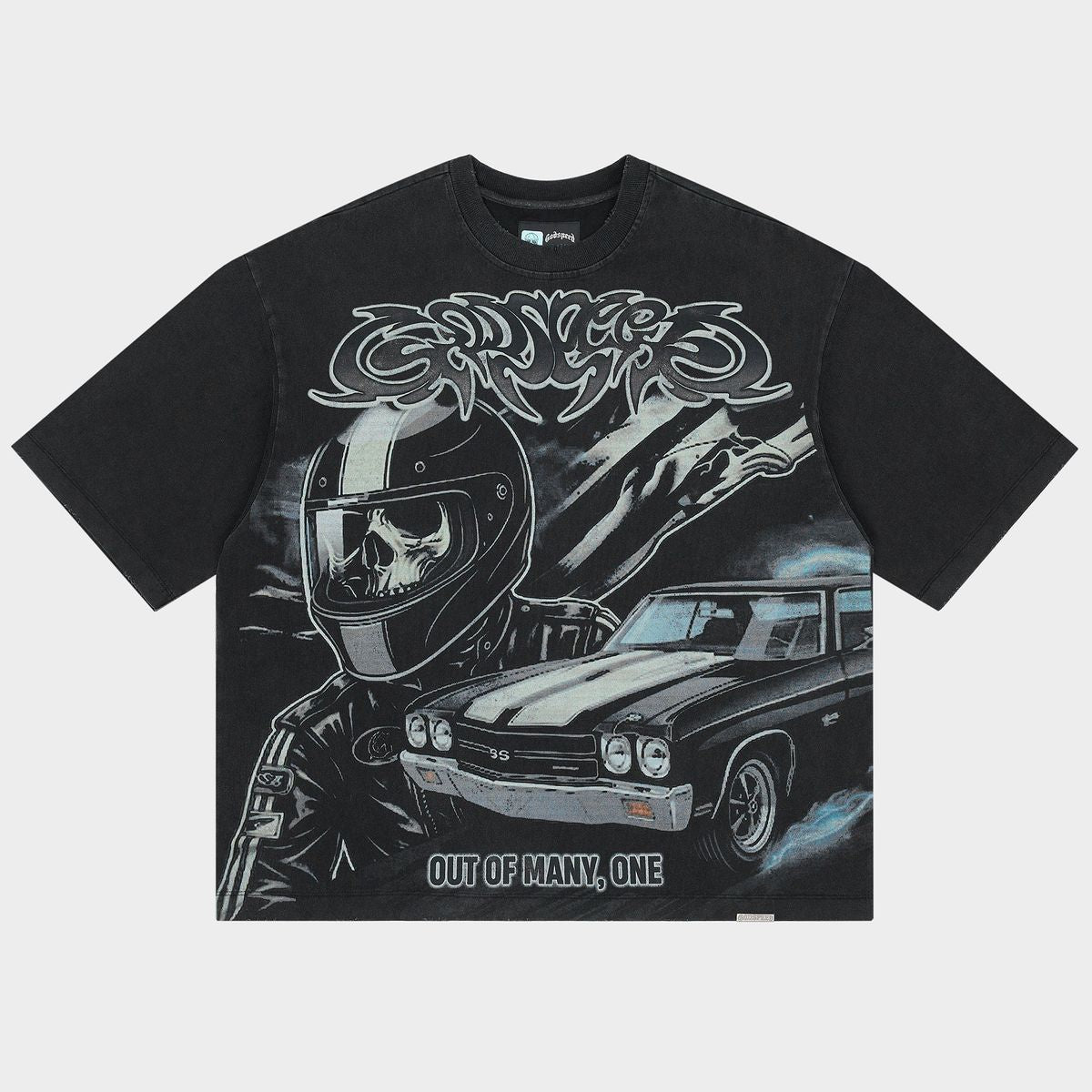 Godspeed American Muscle T-Shirt - Black Wash