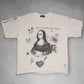 Fabric011 "Mona Lisa" White Tee