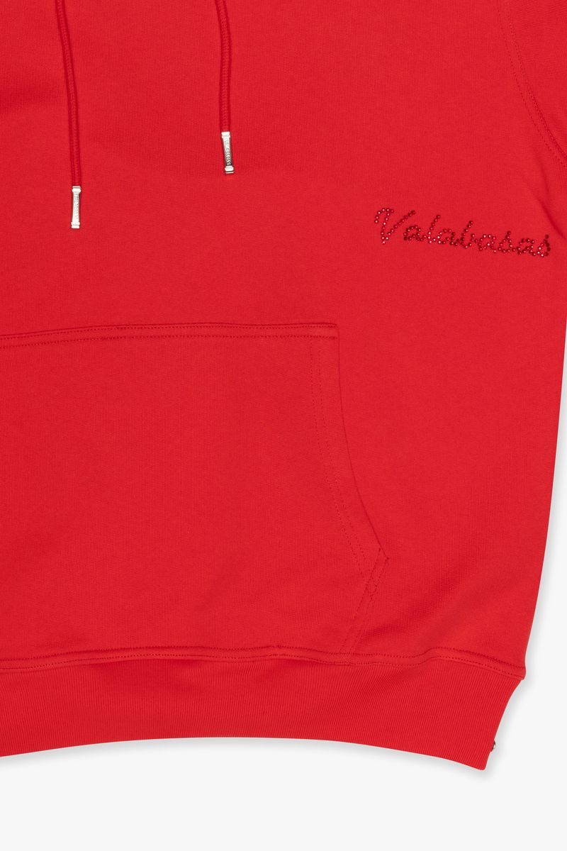 Valabasas VLBS-VHD1-1001 red hoodie with Equus design