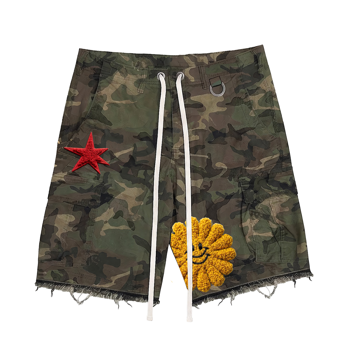 All Human "Yayo" Shorts - Camo Wash