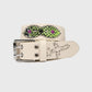 Homme + Femme "Passport" Belt - White