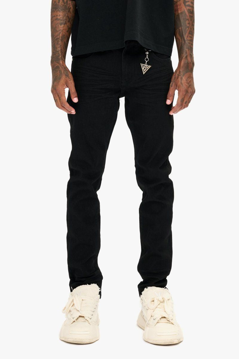Valabasas "Mr. Slim" Jet Black Jeans