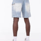 Guapi Aqua Blue Steel Plate Carpenter Shorts