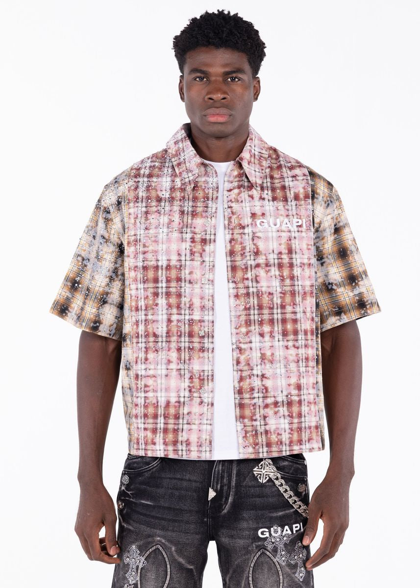 Guapi Eclipse Plaid Button Shirt