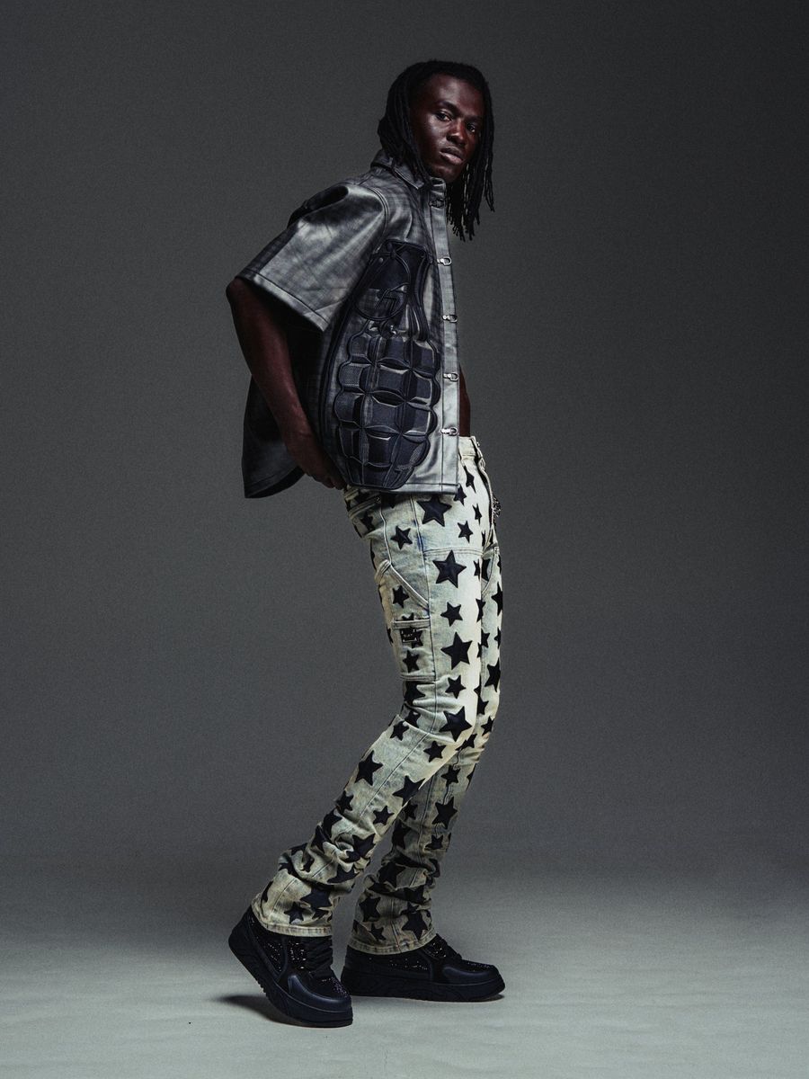 Guapi Vintage Blue Stars V2 Denim Jeans