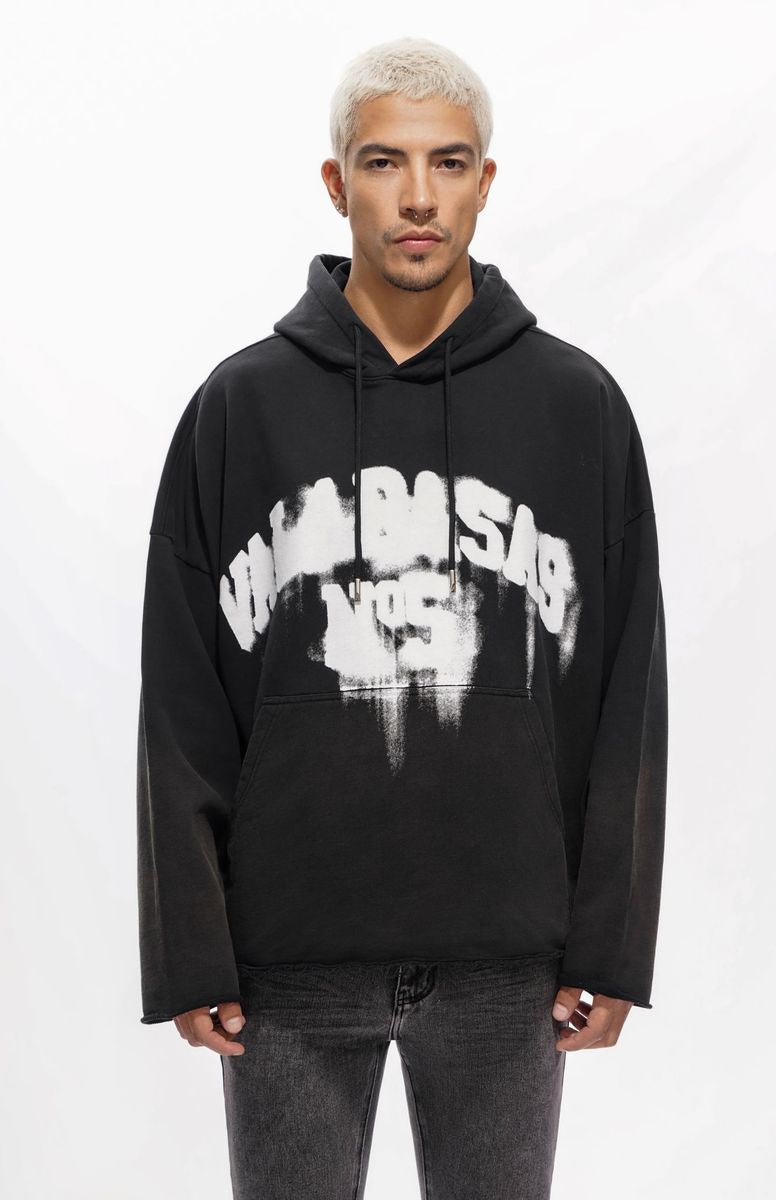 Valabasas "Fifth" Vintage Black Pullover Hoodie