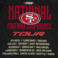 Men's black San Francisco 49ers City Tour 20 T-shirt with official team design and comfortable fit