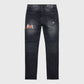 Homme + Femme "Heartbreak" Denim Jeans - Black
