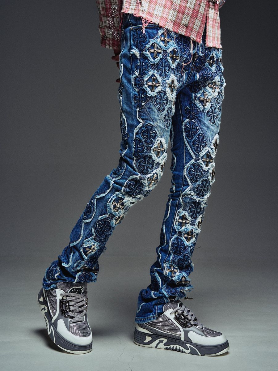 Guapi Vintage Blue Relic Denim Jeans