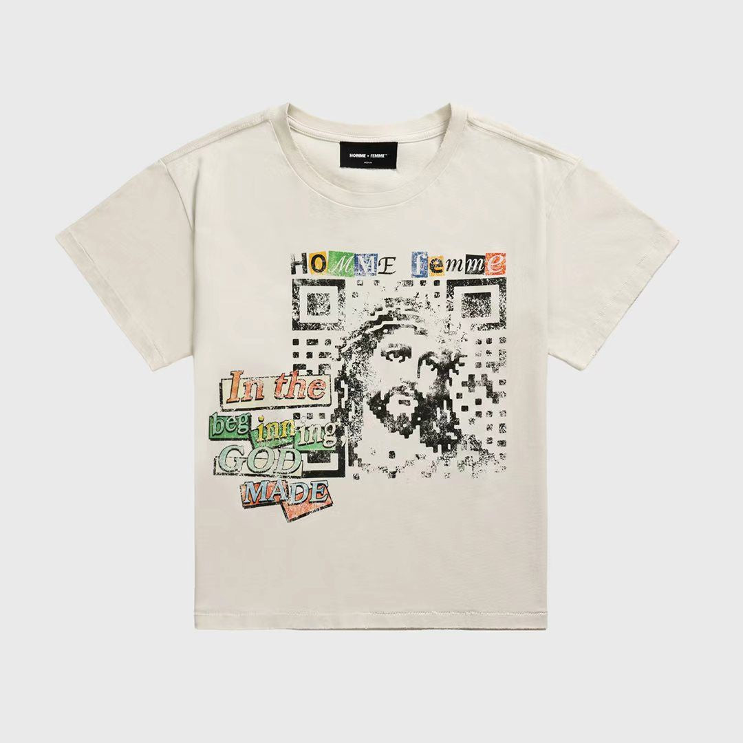 Homme + Femme "Digital Genesis" Tee - White
