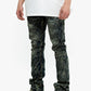 Valabasas Tire Blue Vintage Stacked Denim Jeans: Classic blue denim with vintage stacked detailing