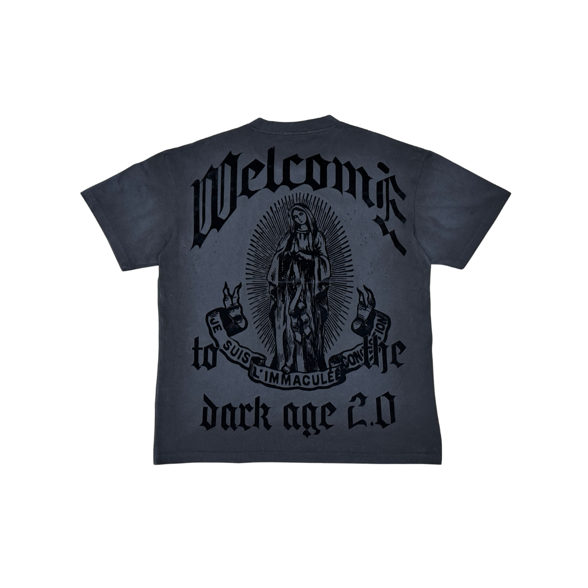Rare Peace "Virgin Mary Washed" Dark Grey Tee