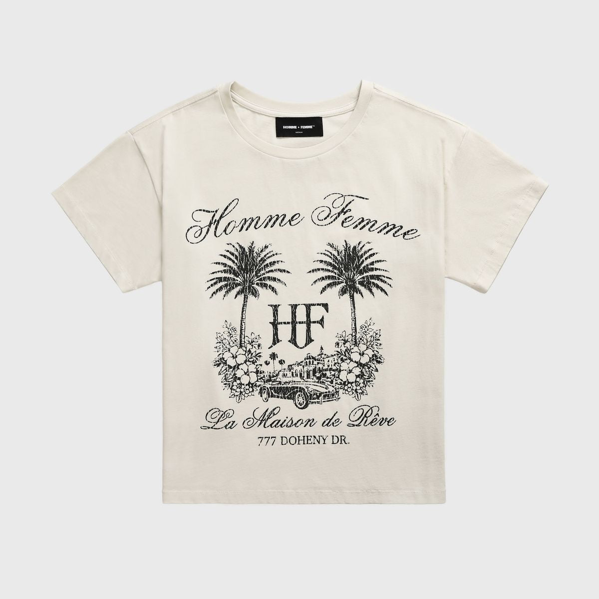 Homme + Femme "Classic Maison" Tee - White