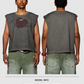 Homme + Femme "The List" Cutoff Tee - Grey