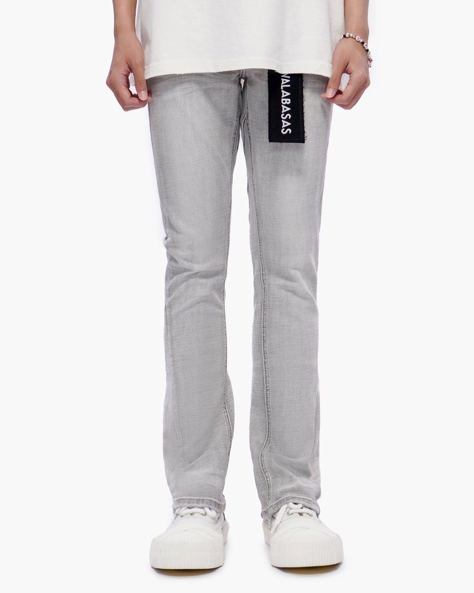 Valabasas "Mr. Stacked Snow Grey" Denim Jeans