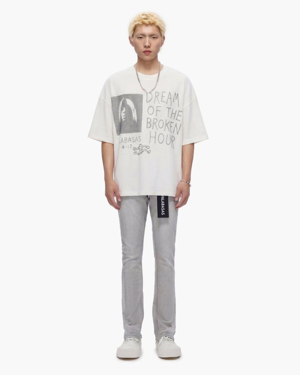 Valabasas "Mr. Stacked Snow Grey" Denim Jeans