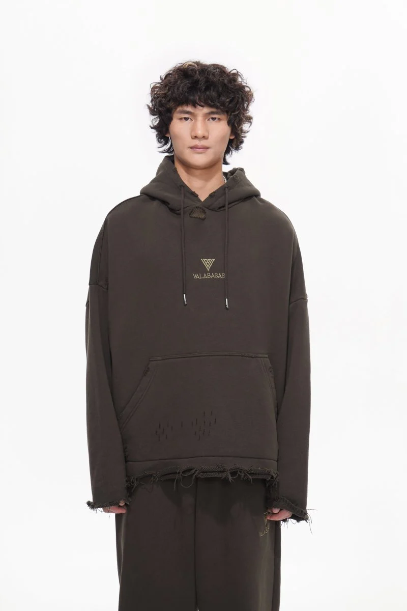 Valabasas "Platnum" Brown Pullover Hoodie