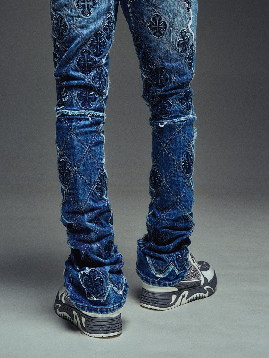 Guapi Vintage Blue Relic Denim Jeans