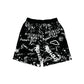 Mixed Emotion "Graffiti" Black Shorts
